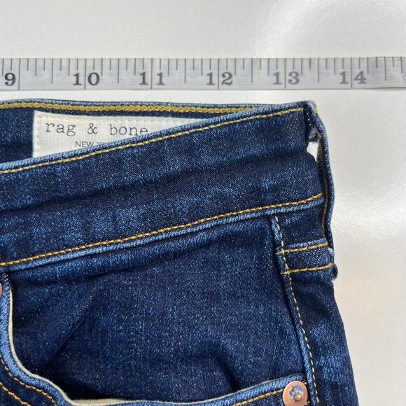 Rag & Bone Women's Jeans Bundle (2) Blue/Black Skinny Straight Leg Size 25 - Picture 13 of 16